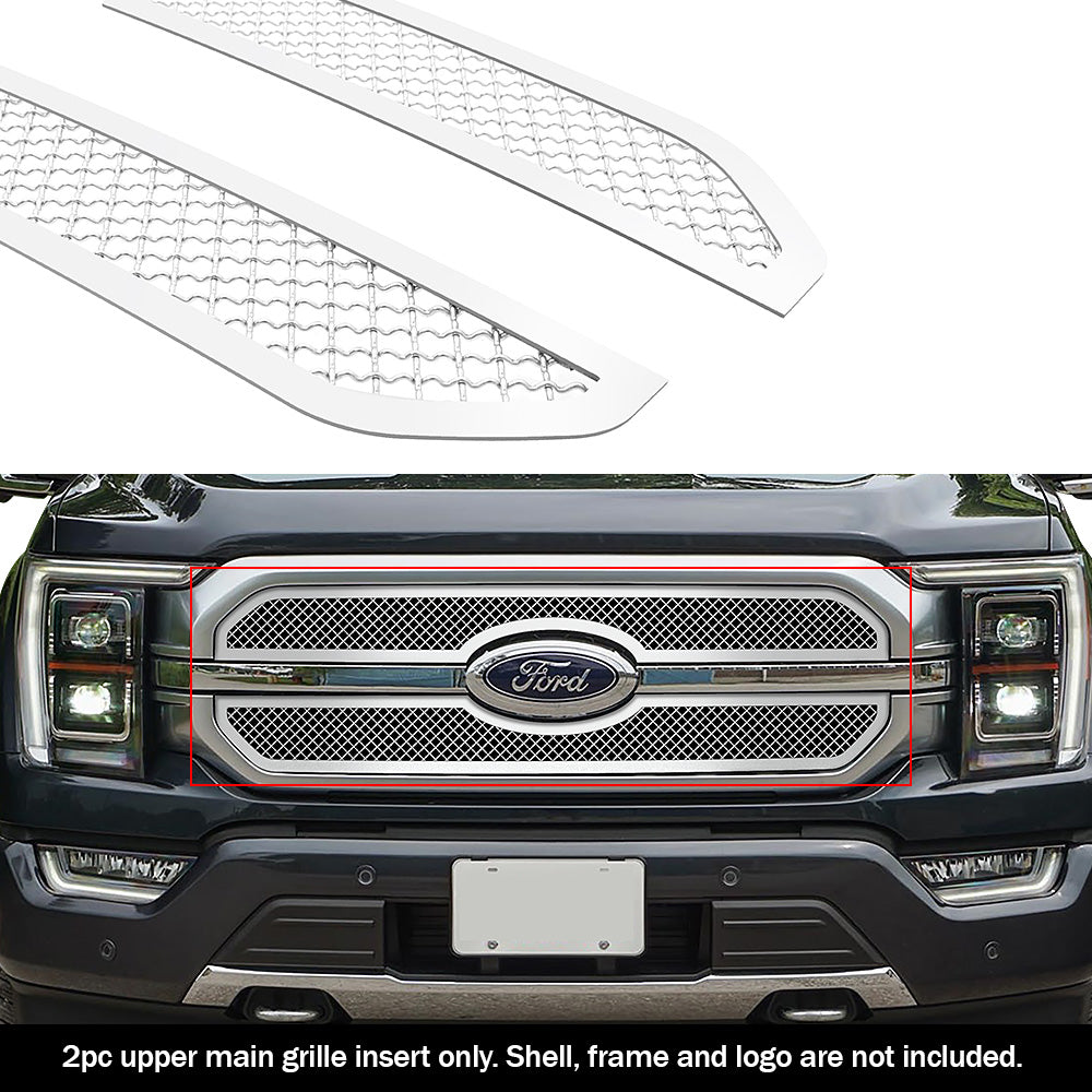 APS GR06GEA95S Main Upper Mesh Grille Fits 2021-2023 Ford F-150