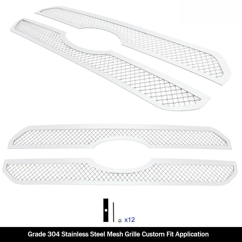 APS GR06GEA95S Main Upper Mesh Grille Fits 2021-2023 Ford F-150