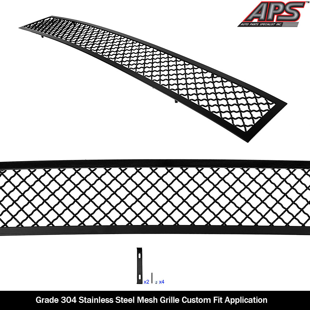 APS GR06GEJ66K Lower Bumper Black Wire Mesh Grille Fits 2020-2022 Ford F-250