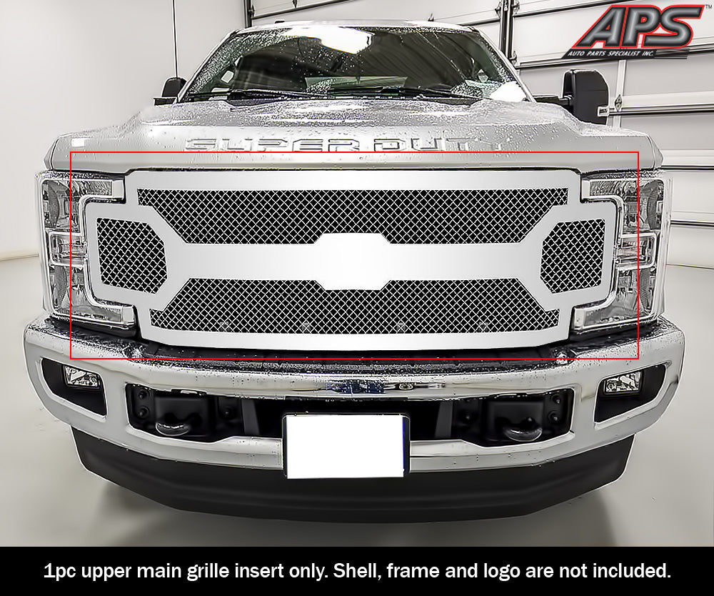 APS GR06GFC63S Main Upper Mesh Grille Fits 2017-2019 Ford F-250