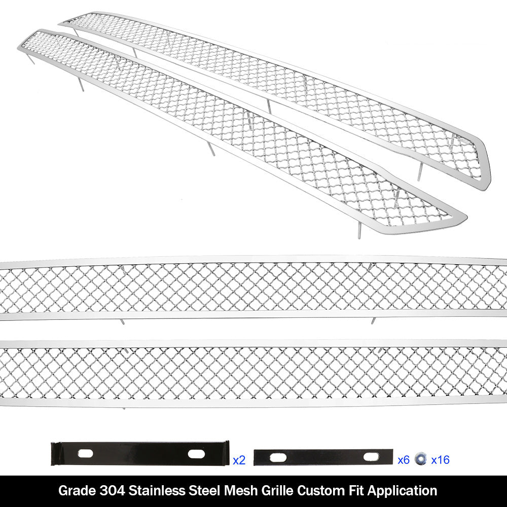 APS GR06GFD42S Main Upper Mesh Grille Fits 2018-2020 Ford F-150