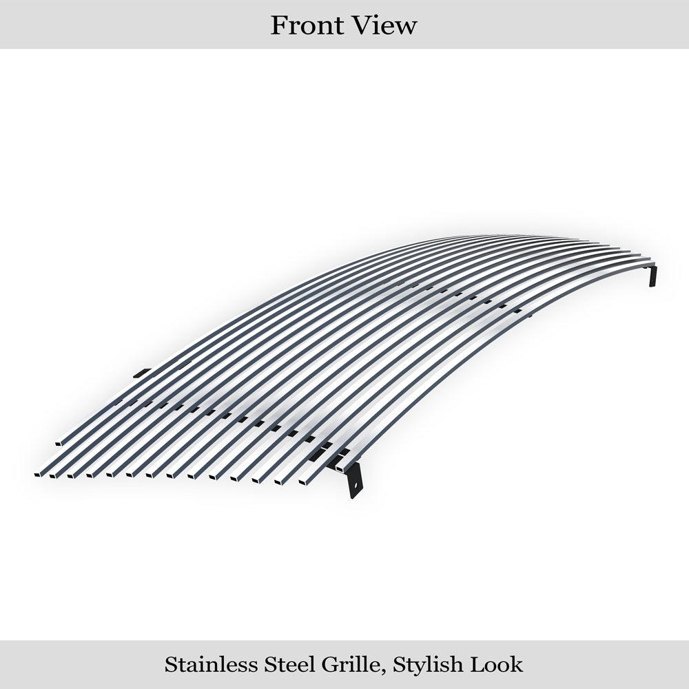 APS GR06HEC50S Main Upper Stainless Steel Billet Grille Fits 2004-2008 Ford F-150