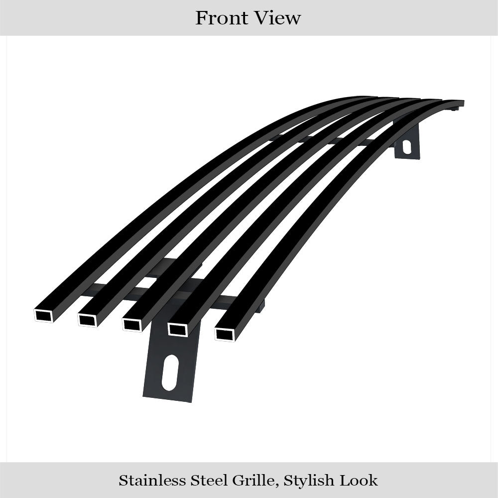 APS GR06HEJ38J Lower Bumper Black Stainless Steel Billet Grille Fits 1997-1998 Ford Expedition