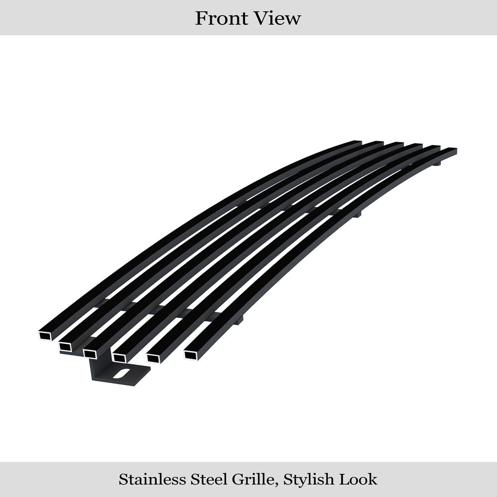 APS GR06HEJ98J Lower Bumper Black Stainless Steel Billet Grille Fits 1999-2004 Ford F-250