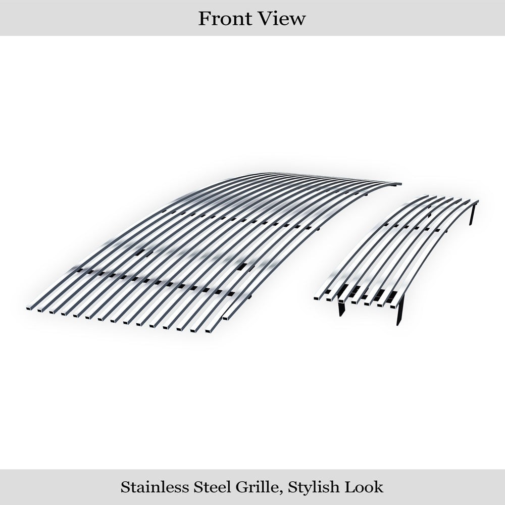 APS GR07FAA81S Main Upper&Lower Bumper Stainless Steel Billet Grille Fits 2007-2013 GMC Sierra 1500