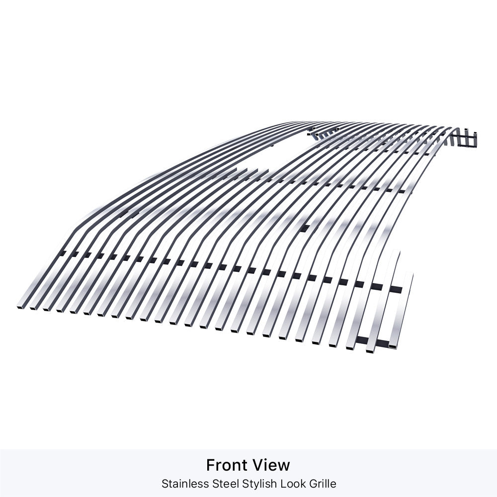 APS GR07FEA97S Main Upper Stainless Steel Billet Grille Fits 2020-2023 GMC Sierra 2500