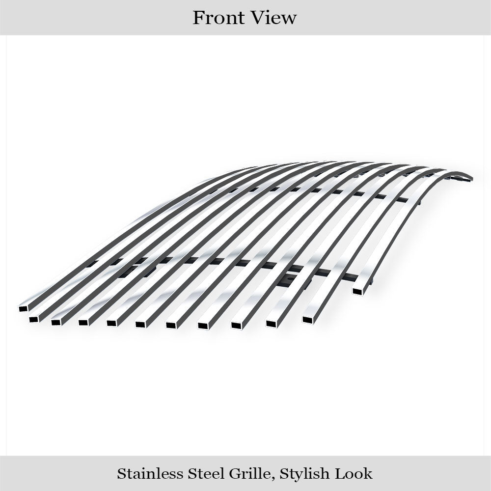 APS GR07FEG04S Main Upper Stainless Steel Billet Grille Fits 1999-2002 GMC Sierra 1500