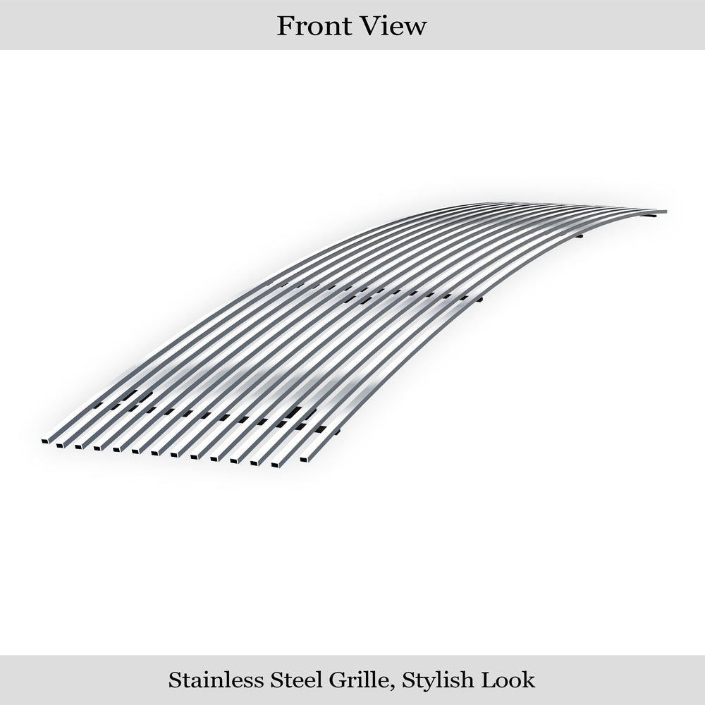 APS GR07FEG64S Main Upper Stainless Steel Billet Grille Fits 2003-2009 GMC Topkick C4500