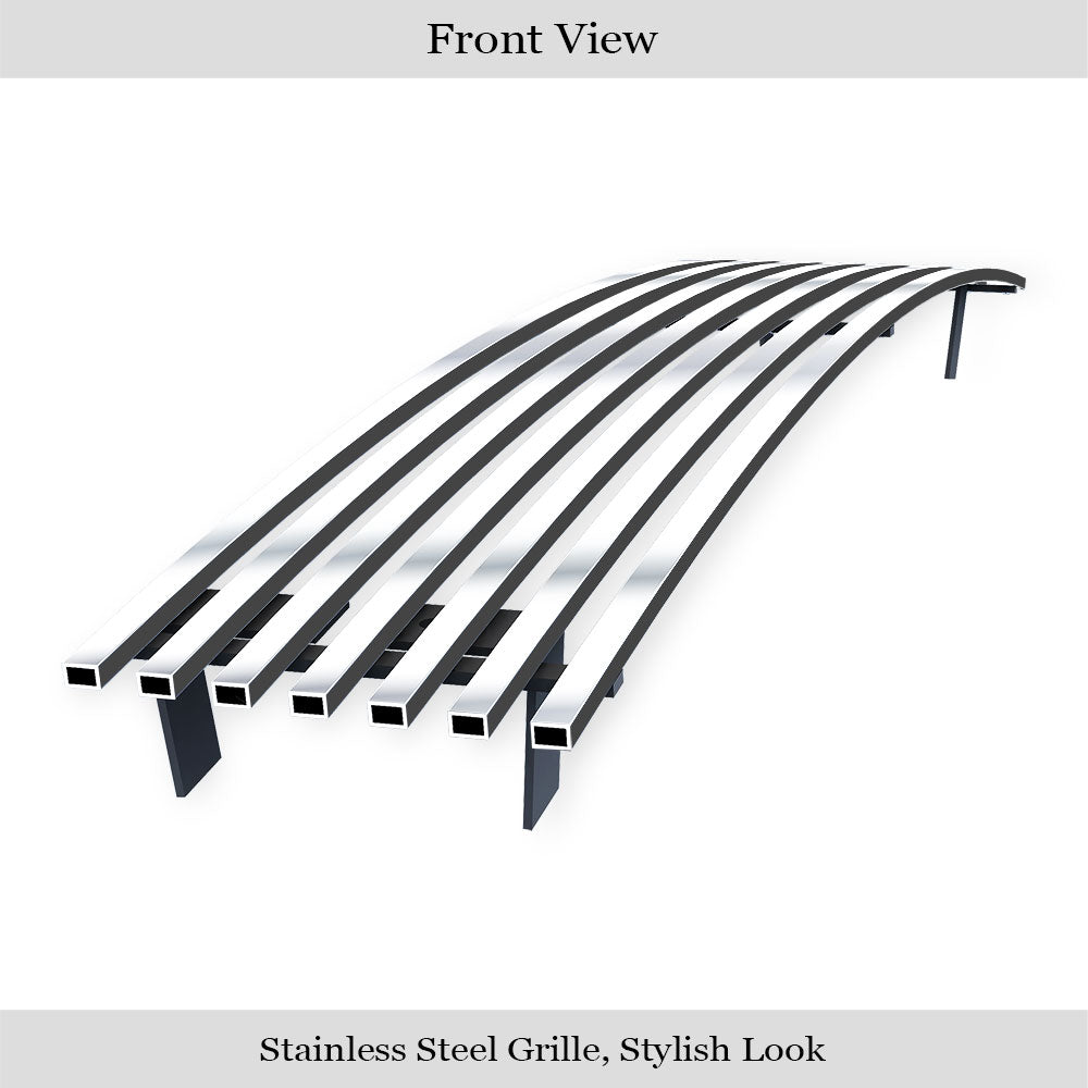 APS GR07FEH14S Lower Bumper Stainless Steel Billet Grille Fits 2007-2013 GMC Sierra 1500