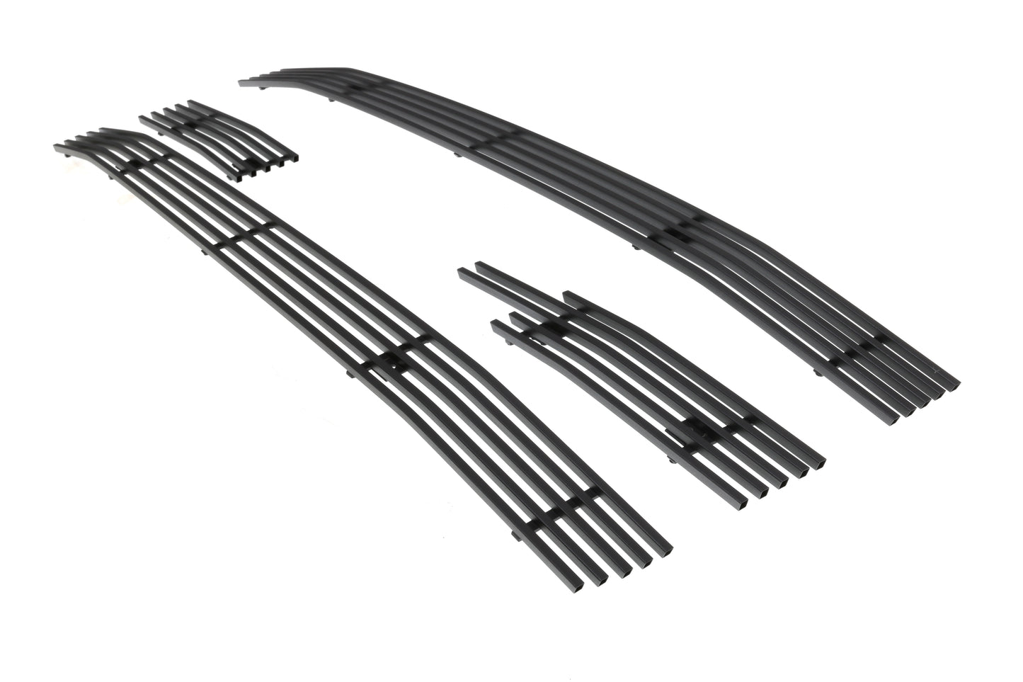 APS GR07FEI72J Main Upper Black Stainless Steel Billet Grille Fits 2014-2015 GMC Sierra 1500