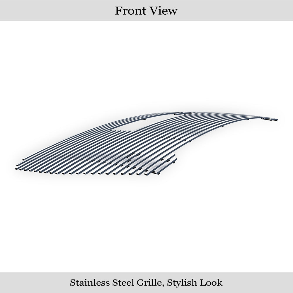 APS GR07FEJ34S Main Upper Stainless Steel Billet Grille Fits 2019-2021 GMC Sierra 1500