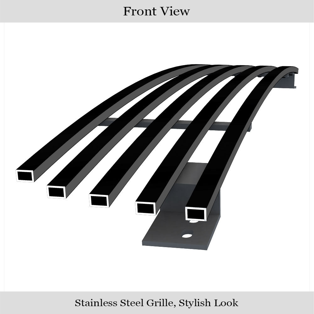 APS GR07FFC26J Lower Bumper Black Stainless Steel Billet Grille Fits 2015-2019 GMC Sierra 2500