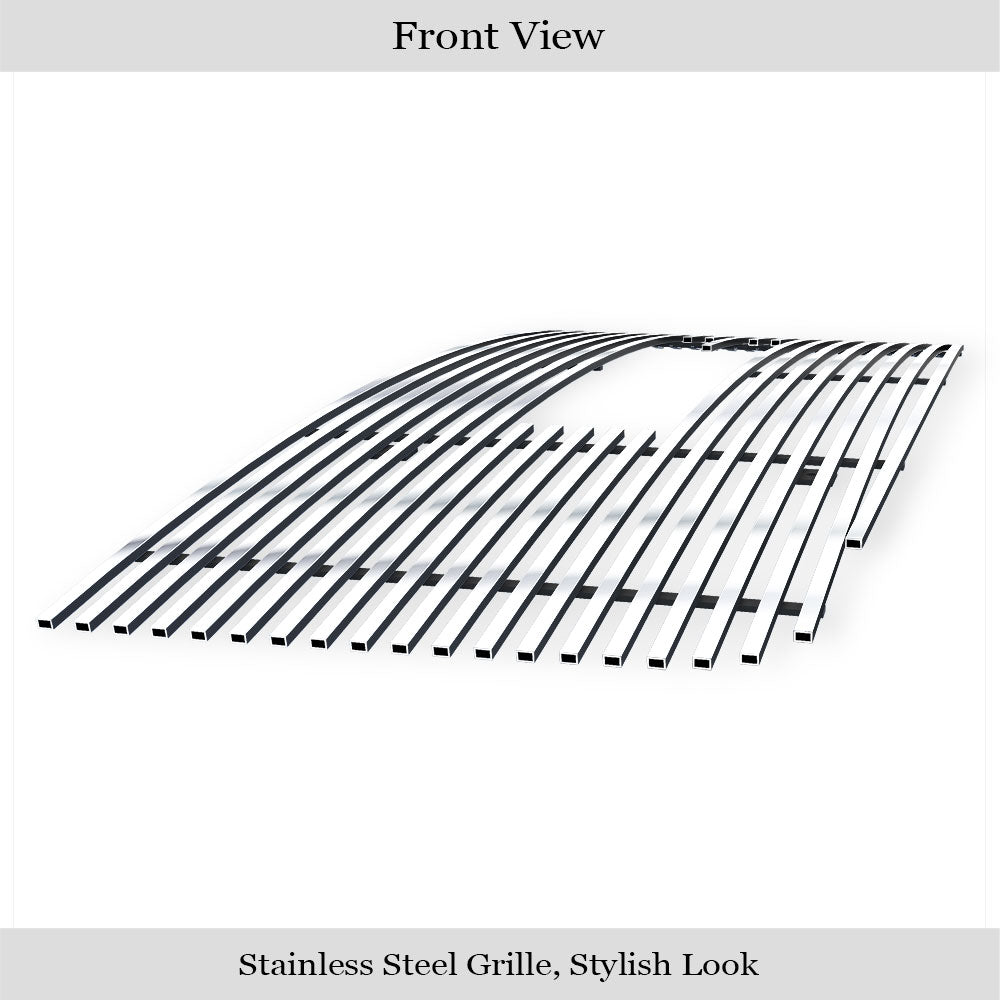 APS GR07FFE16S Main Upper Stainless Steel Billet Grille Fits 2007-2010 GMC Sierra 2500