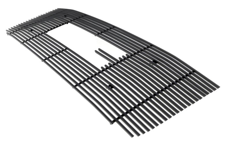 APS GR07FFH34J Main Upper Black Stainless Steel Billet Grille Fits 2011-2014 GMC Sierra 2500 HD