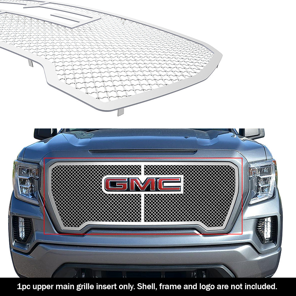 APS GR07GEJ34S Main Upper Mesh Grille Fits 2019-2021 GMC Sierra 1500