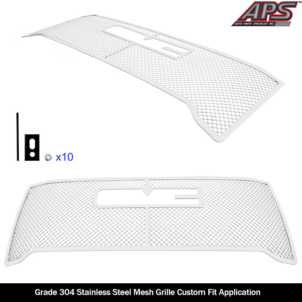 APS GR07GEJ54S Main Upper Mesh Grille Fits 2020-2023 GMC Sierra 2500
