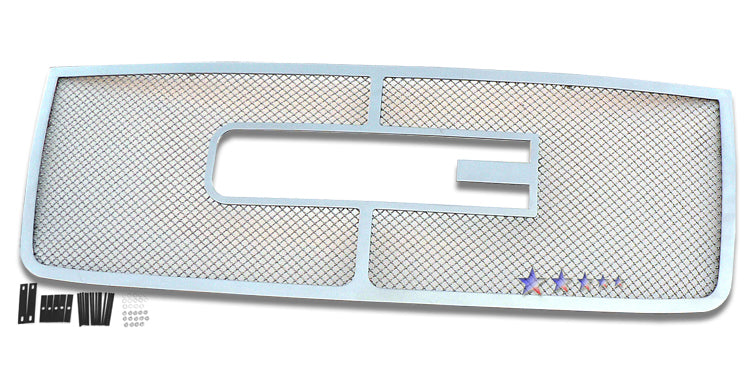 APS GR07GFE16T Main Upper Mesh Grille Fits 2007-2010 GMC Sierra 2500