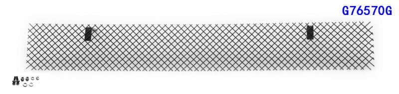 APS GR07GFE70G Top Bumper Black Wire Mesh Grille Fits 2007-2013 GMC Sierra 1500