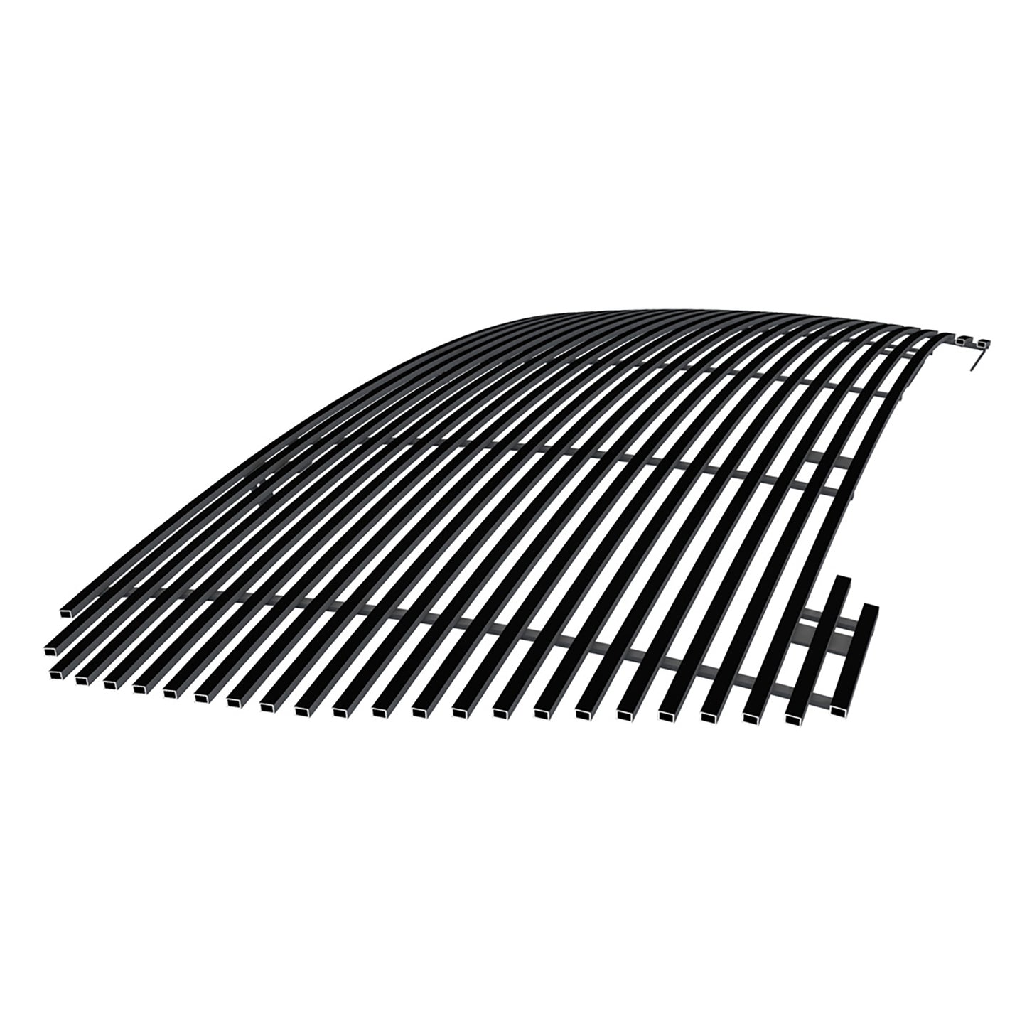 APS GR07HEF22J Main Upper Black Stainless Steel Billet Grille Fits 2019-2021 GMC Sierra 1500