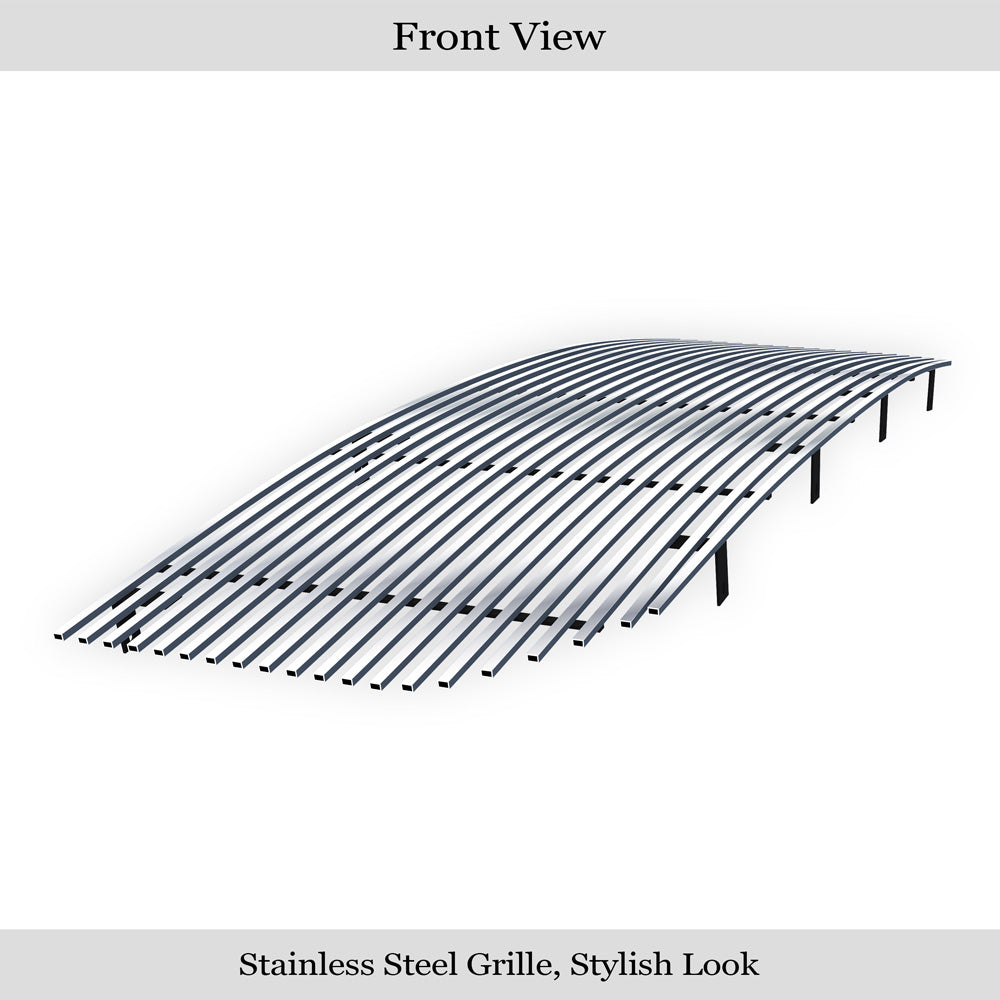 APS GR07HFC62S Main Upper Stainless Steel Billet Grille Fits 2016-2018 GMC Sierra 1500