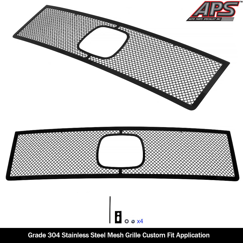 APS GR08GGA14H Main Upper Black Wire Mesh Grille Fits 2005-2008 Honda Ridgeline