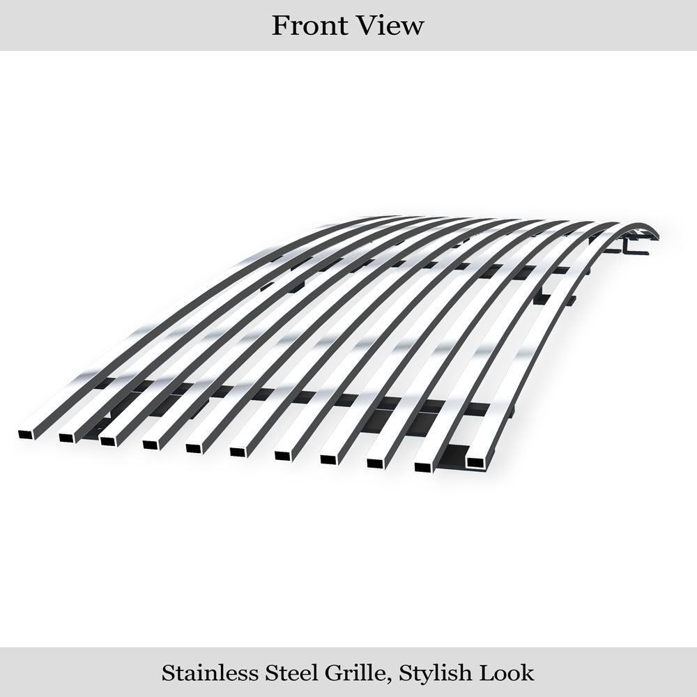 APS GR08HGA14S Main Upper Stainless Steel Billet Grille Fits 2005-2008 Honda Ridgeline