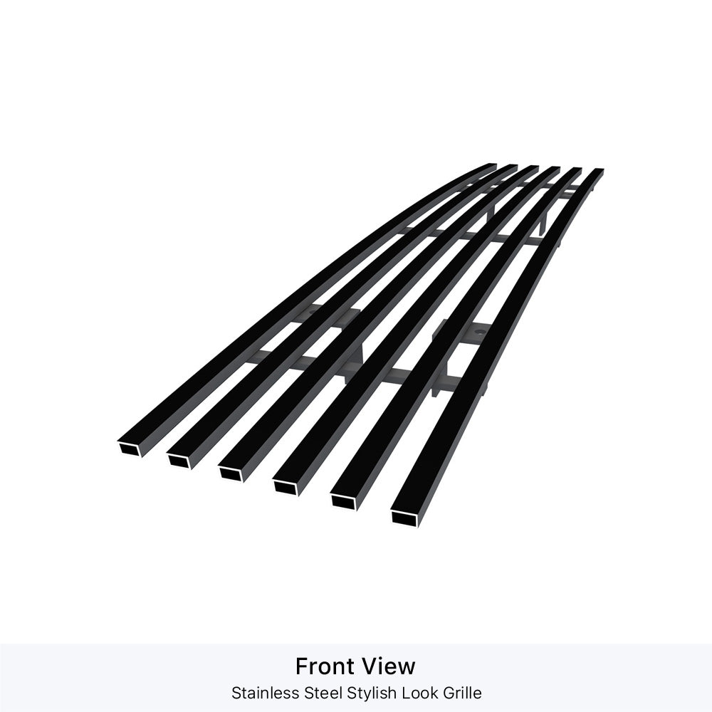 APS GR14FFC96J Lower Bumper Black Stainless Steel Billet Grille Fits 2016-2019 Nissan Titan