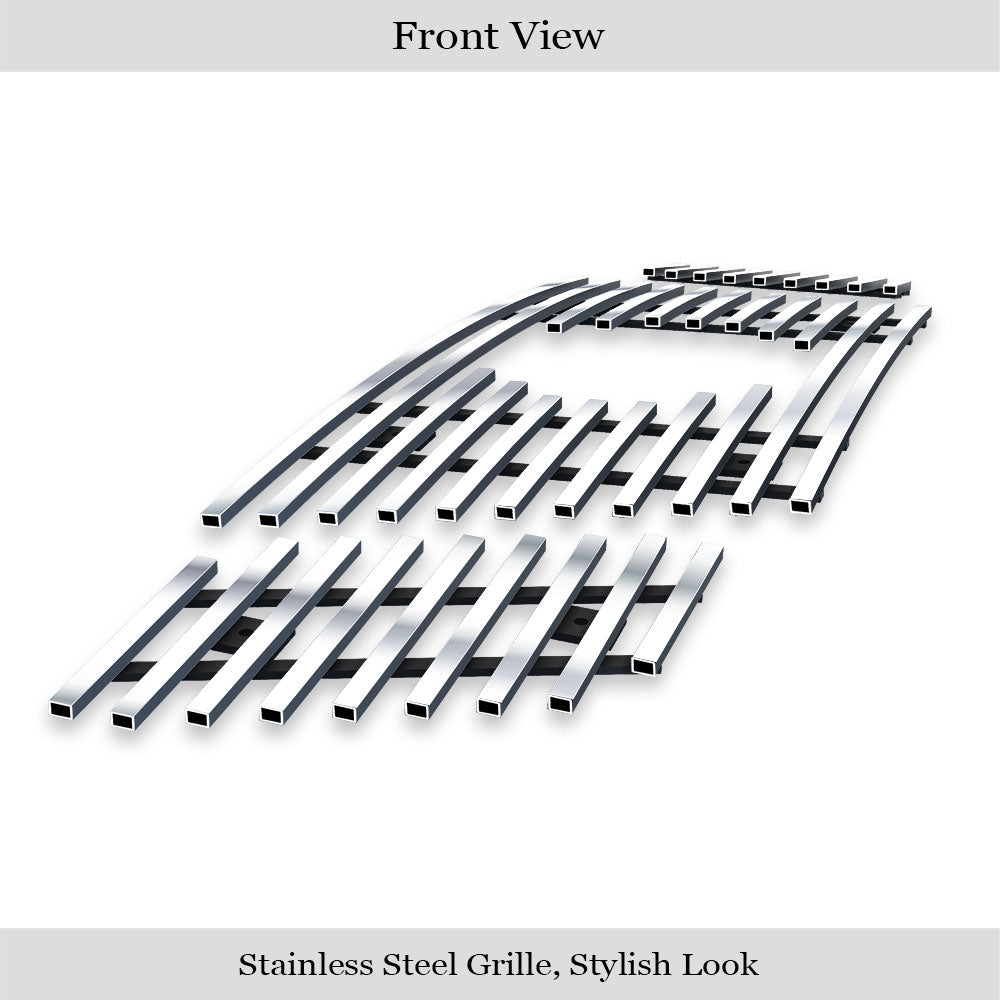 APS GR14FFF41S Main Upper Stainless Steel Billet Grille Fits 2009-2021 Nissan Frontier