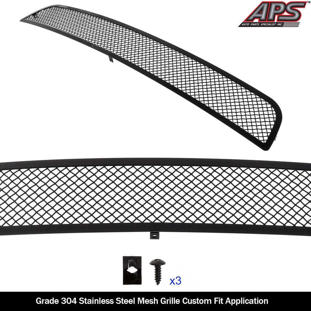 APS GR14GFD13H Lower Bumper Black Wire Mesh Grille Fits 2009-2021 Nissan Frontier