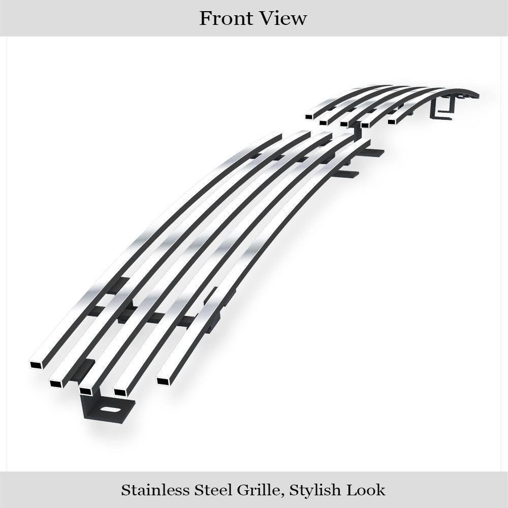 APS GR14HEA17S Lower Bumper Stainless Steel Billet Grille Fits 1995-1997 Nissan Hardbody Pickup