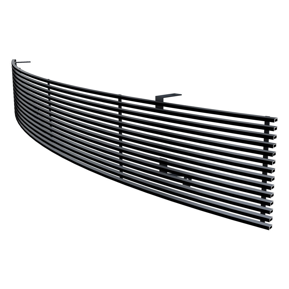 APS GR14HEB30J Main Upper Black Stainless Steel Billet Grille Fits 1986-1997 Nissan Pickup