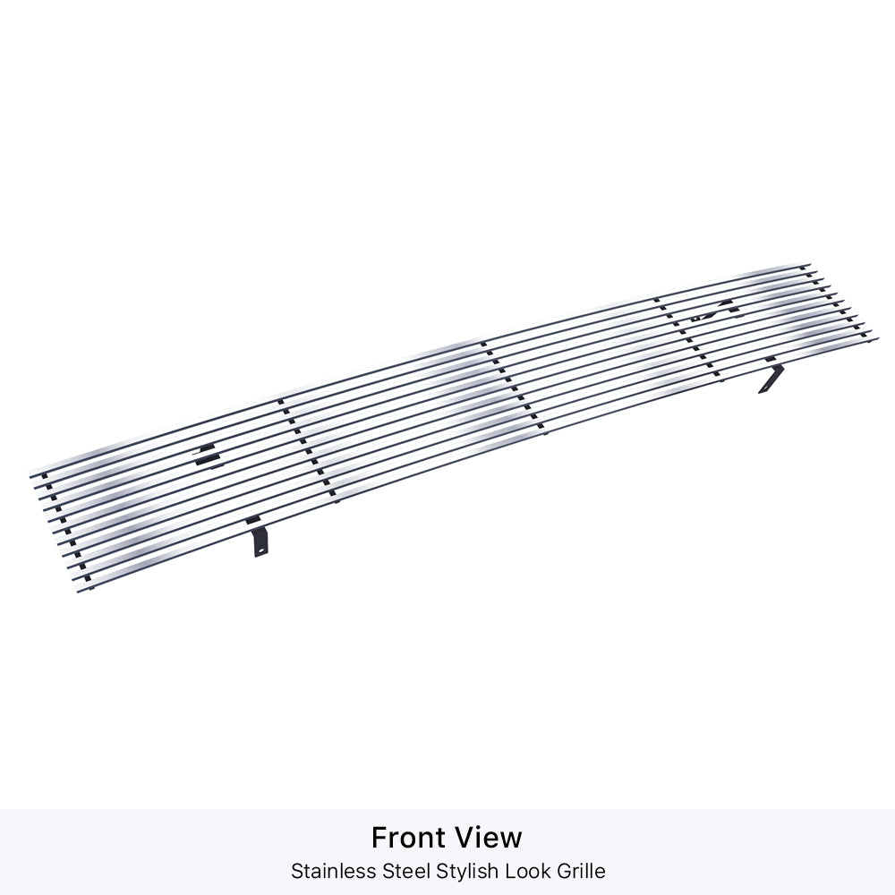 APS GR14HEB30S Main Upper Stainless Steel Billet Grille Fits 1986-1997 Nissan Pickup