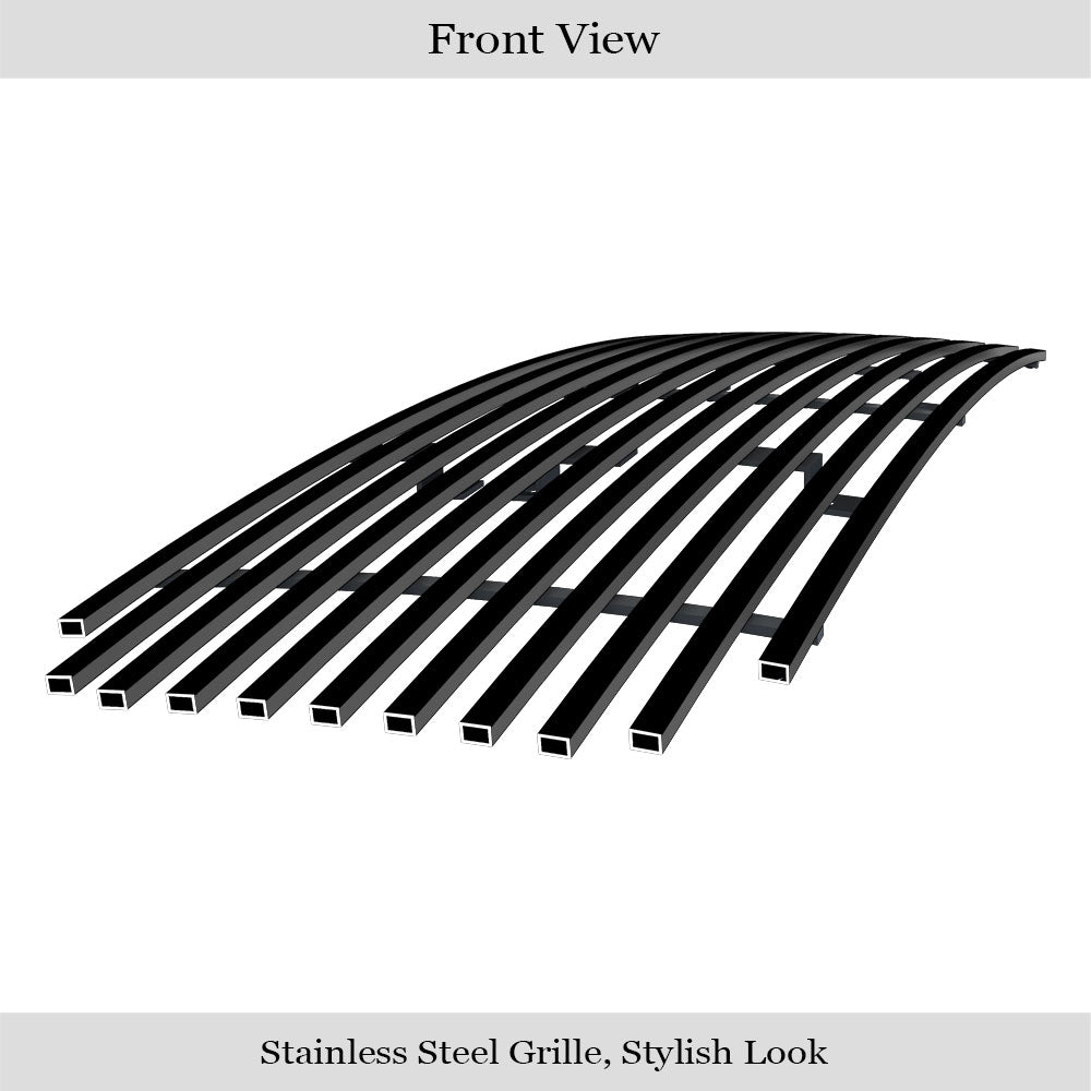 APS GR14HED13J Lower Bumper Black Stainless Steel Billet Grille Fits 2004-2007 Nissan Armada