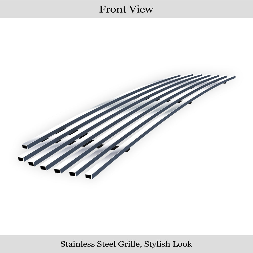 APS GR14HED20S Lower Bumper Stainless Steel Billet Grille Fits 2001-2004 Nissan Frontier