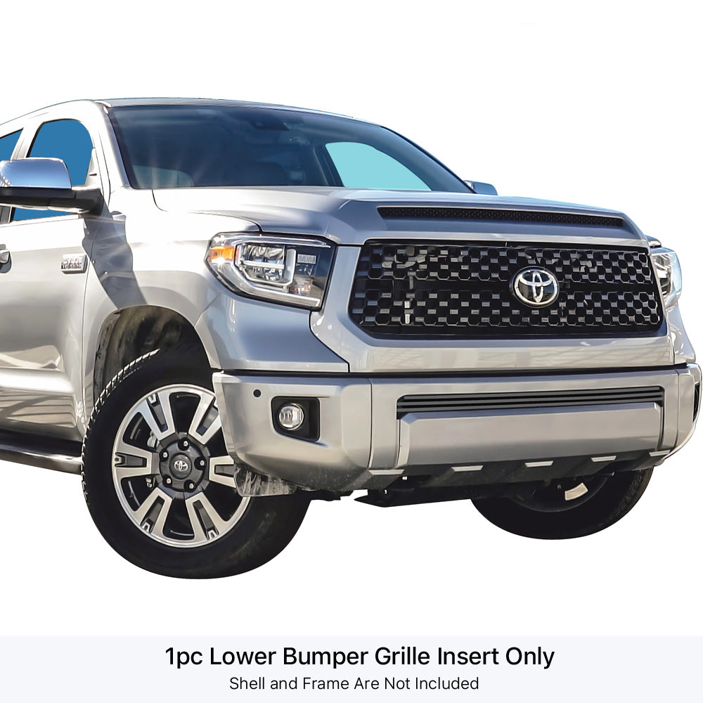 APS GR20FEI88J Lower Bumper Black Stainless Steel Billet Grille Fits 2014-2021 Toyota Tundra