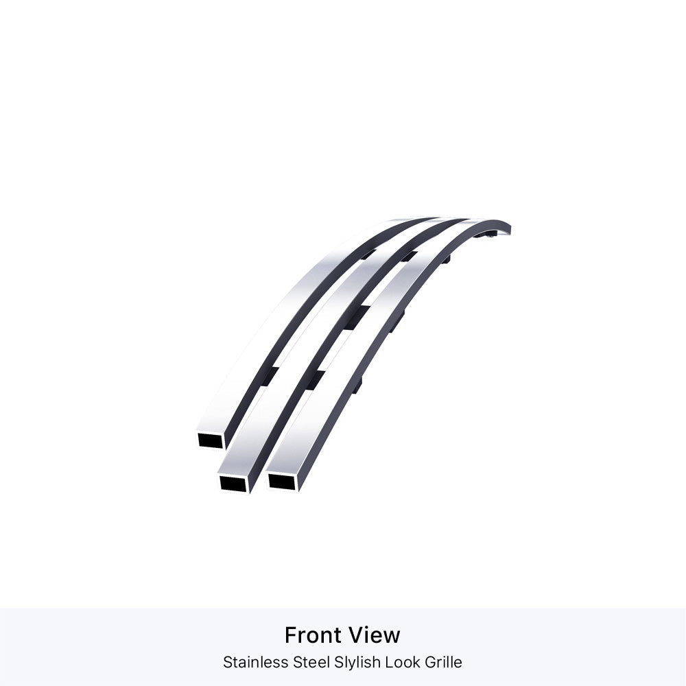 APS GR20FFE01S Hood Scoop Stainless Steel Billet Grille Fits 2005-2011 Toyota Tacoma