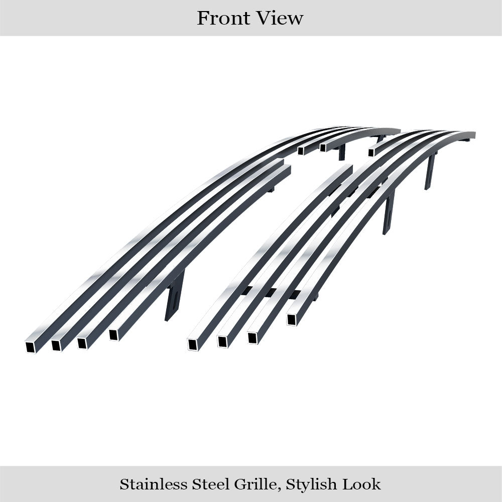 APS GR20FFE63S Main Upper Stainless Steel Billet Grille Fits 1998-2000 Toyota Tacoma