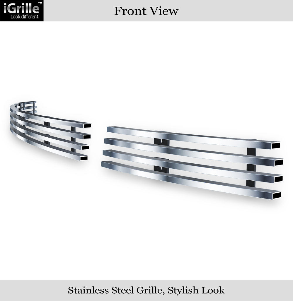 APS GR20FFG19C Lower Bumper Stainless Steel Billet Grille Fits 2010-2013 Toyota Tundra