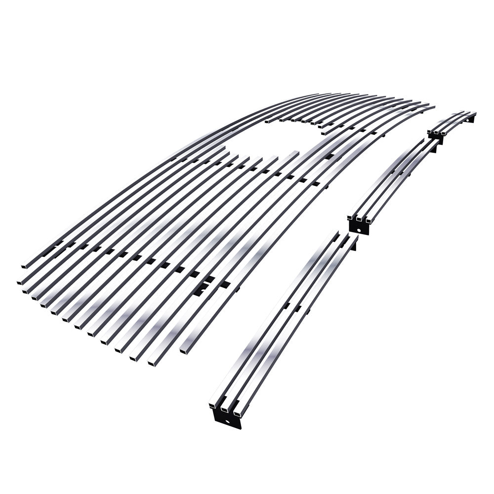 APS GR20FGH41S Main Upper & Lower Bumper Stainless Steel Billet Grille Fits 2007-2009 Toyota Tundra