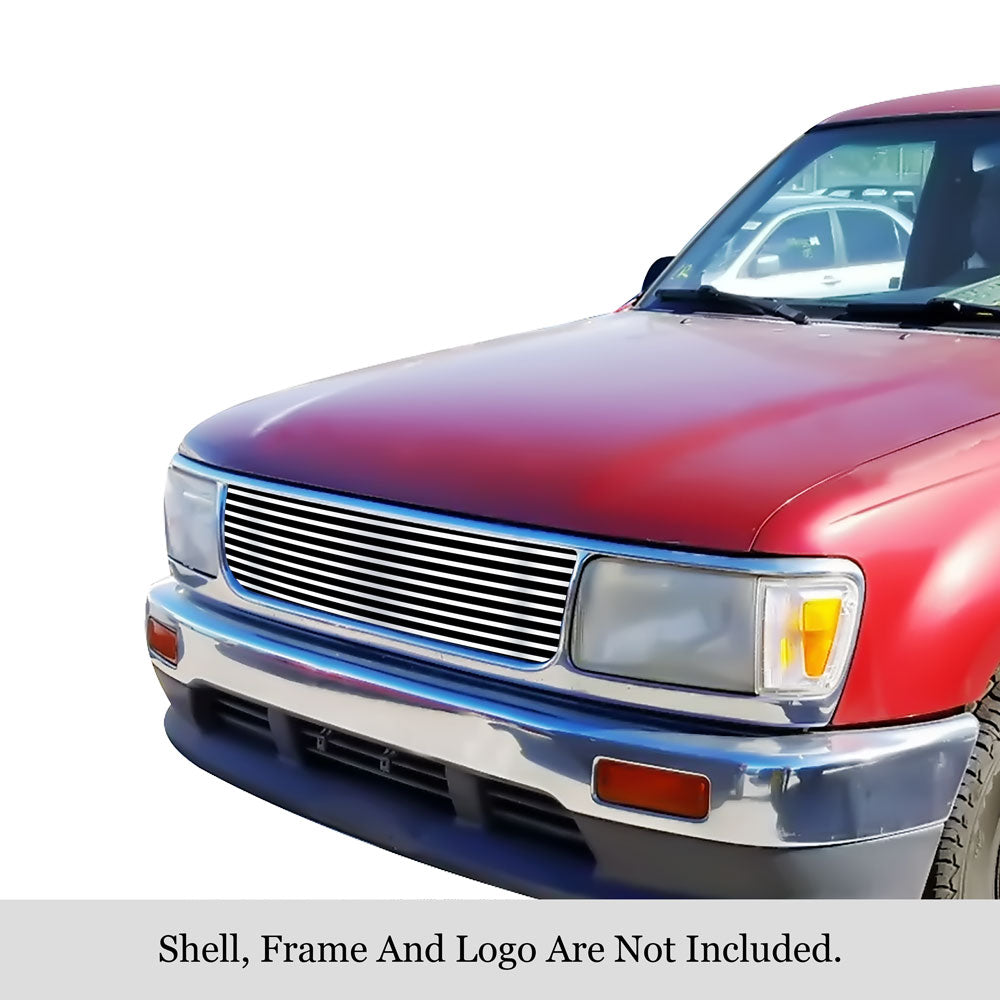 APS GR20HEA19S Main Upper Stainless Steel Billet Grille Fits 1993-1999 Toyota T-100 Pickup