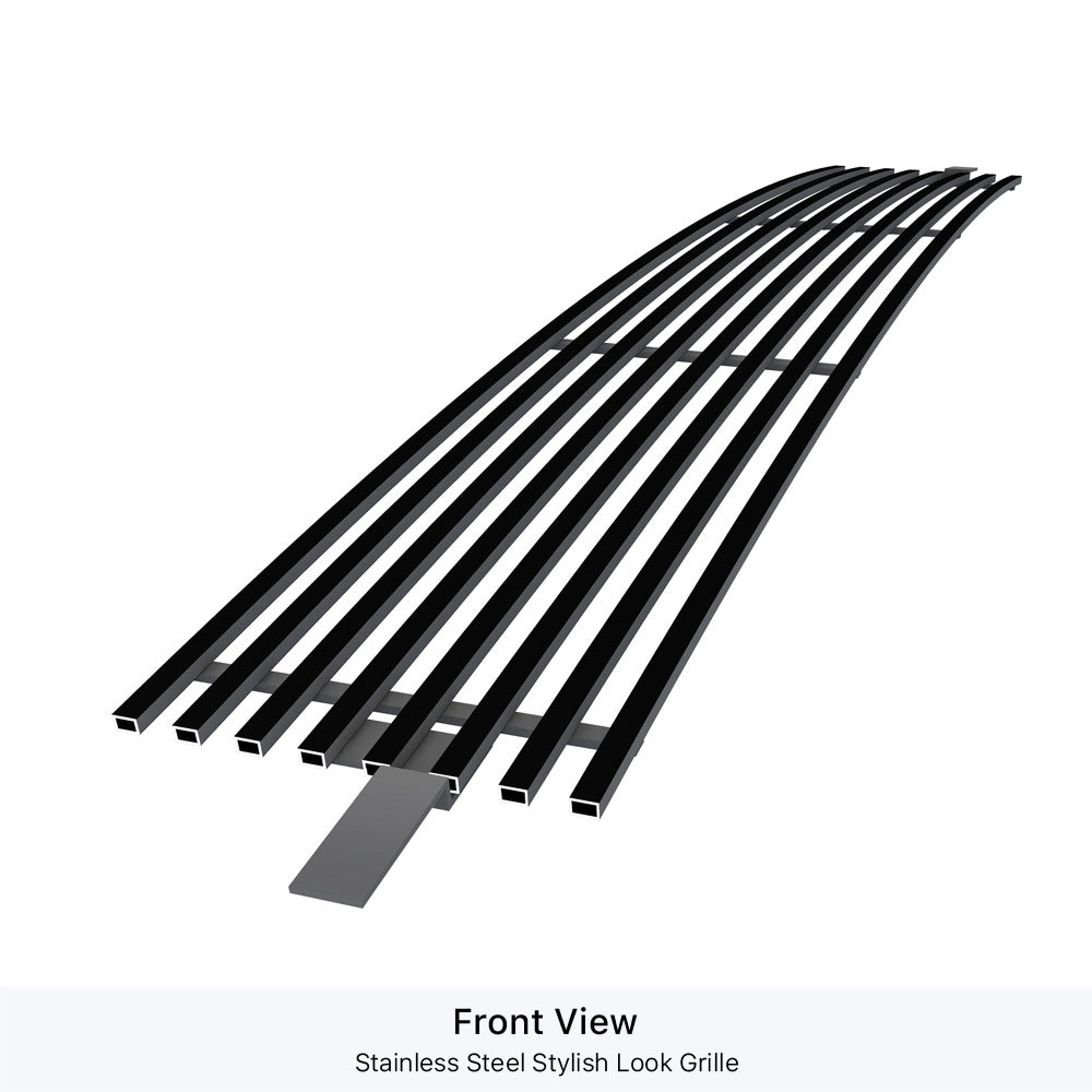 APS GR20HEA21J Lower Bumper Black Stainless Steel Billet Grille Fits 1992-1994 Toyota Pickup