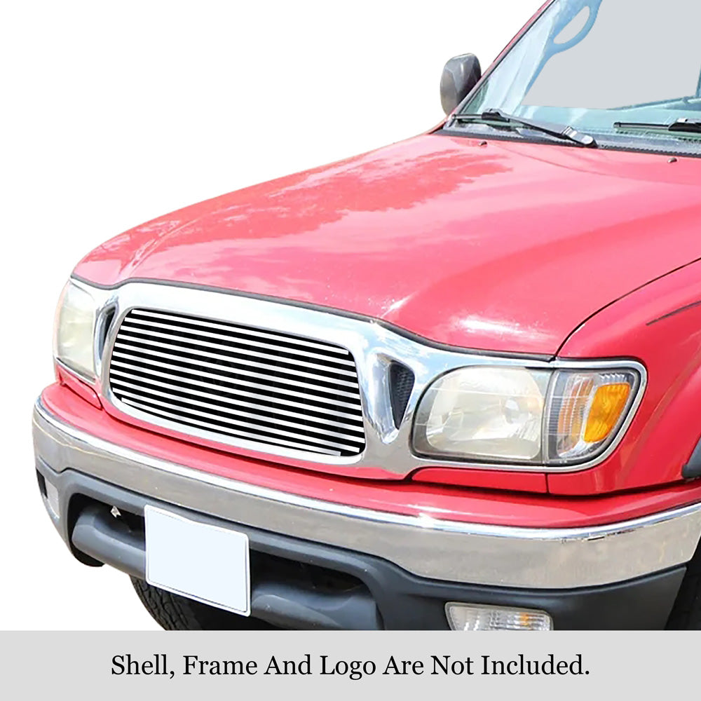 APS GR20HEC65S Main Upper Stainless Steel Billet Grille Fits 2001-2004 Toyota Tacoma