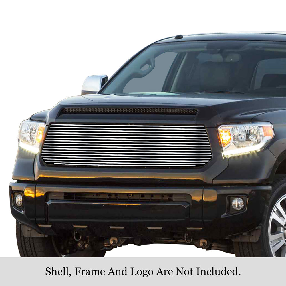 APS GR20HEI85S Main Upper Stainless Steel Billet Grille Fits 2014-2017 Toyota Tundra