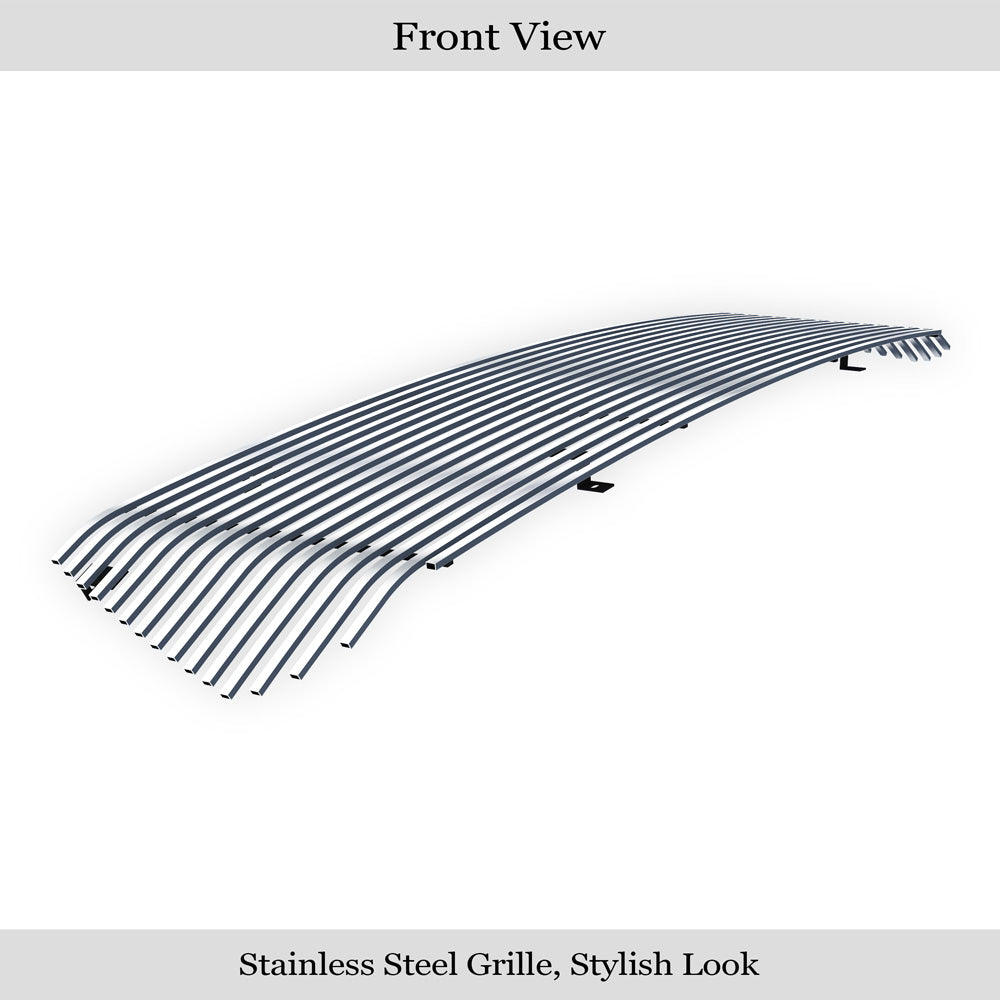 APS GR20HEI85S Main Upper Stainless Steel Billet Grille Fits 2014-2017 Toyota Tundra