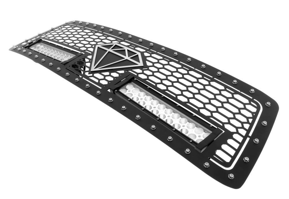APS GR20LFG55L Main Upper Rivet Grille Fits 2010-2013 Toyota Tundra