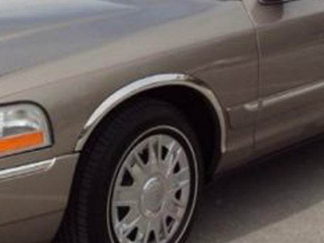WZ43483 Molded Stainless Steel Wheel Well Fender Trim Molding 4 Pc