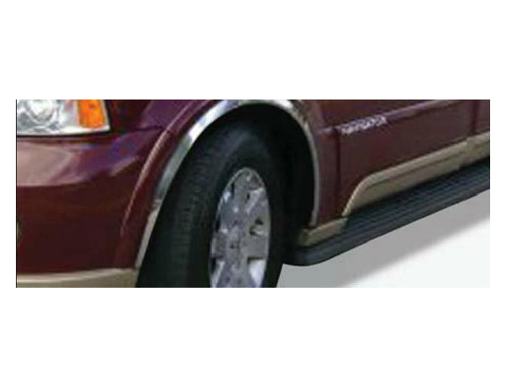 WZ43655 Molded Stainless Steel Wheel Well Fender Trim Molding 4 Pc