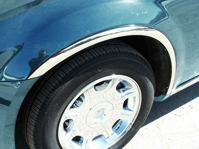 WZ45920 Molded Stainless Steel Wheel Well Fender Trim Molding 4 Pc