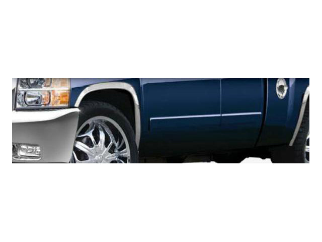 WZ47181 Molded Stainless Steel Wheel Well Fender Trim Molding 4 Pc