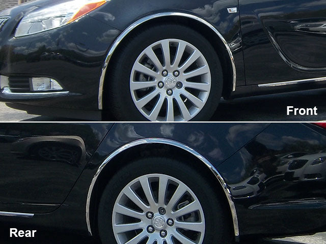WZ51575 Molded Stainless Steel Wheel Well Fender Trim Molding 4 Pc